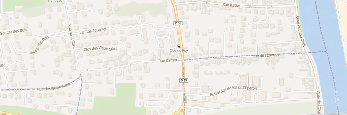 Plan du 2 Rue Carnot à Maurecourt