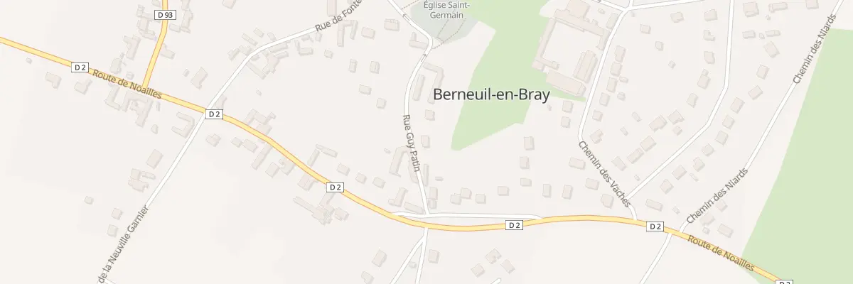 Plan du 11 Rue Patin à Berneuil-en-Bray