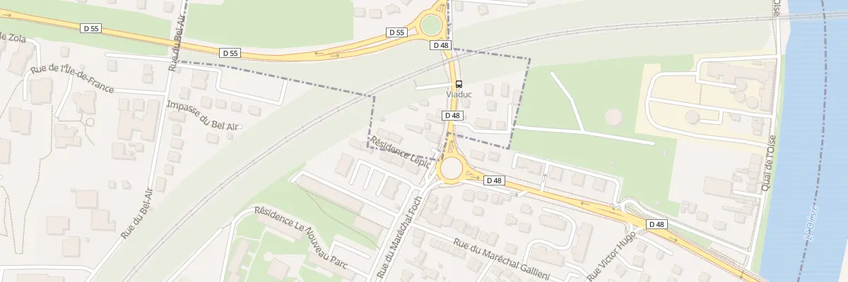 Plan du 30 Rue Mal de Lattre de Tassigny à Maurecourt