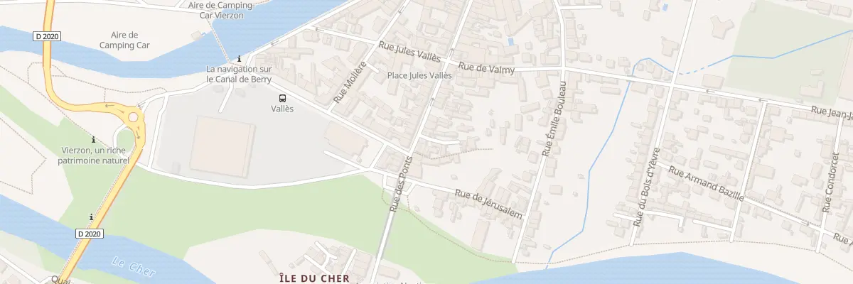 Plan du 92 Rue des Ponts à Vierzon