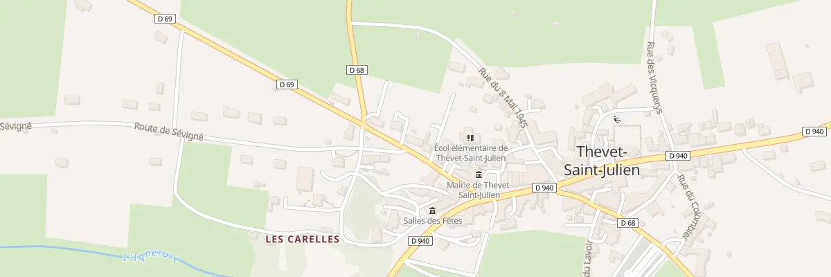 Plan du 8 Rte de Verneuil à Thevet-Saint-Julien
