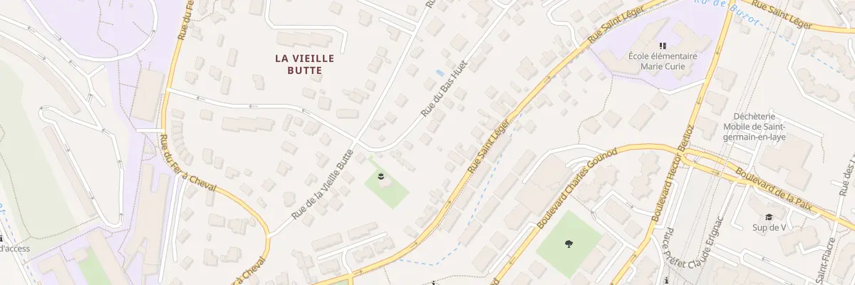 Plan du 21 Rue du Bas Huet à Saint-Germain-en-Laye