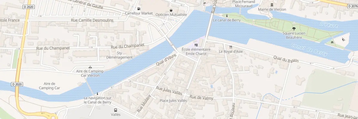 Plan du 2 Rue Molière à Vierzon