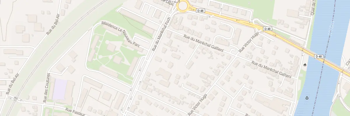 Plan du 46B Rue du Mal Foch à Andrésy