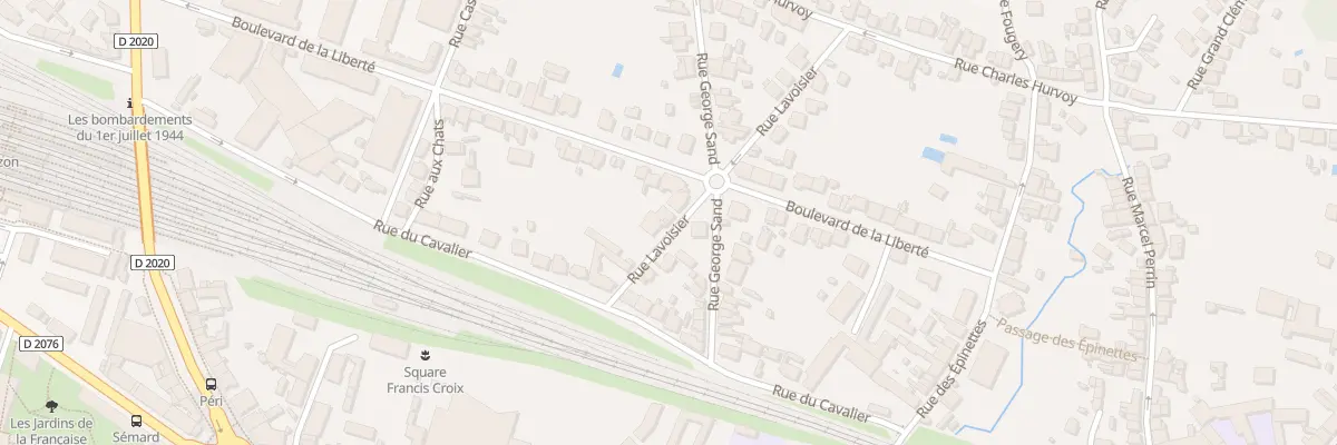 Plan du 14 Bd de la Liberté à Vierzon