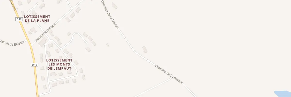 Plan du 5293 Le Gravas à Lempaut
