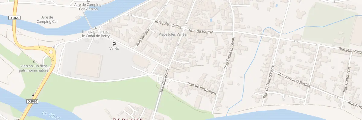 Plan du 86 Rue des Ponts à Vierzon