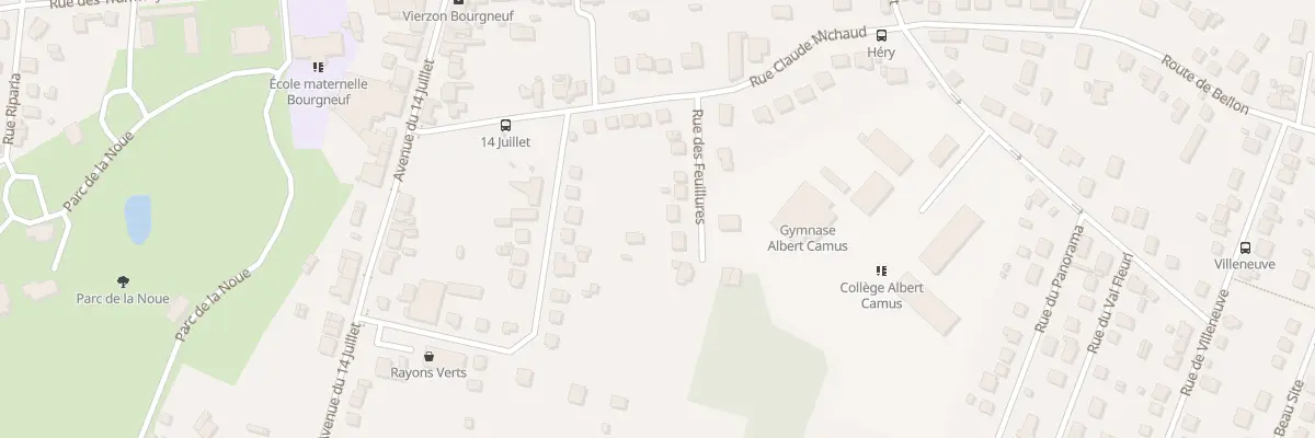 Plan du 8 Rue des Feuillures à Vierzon