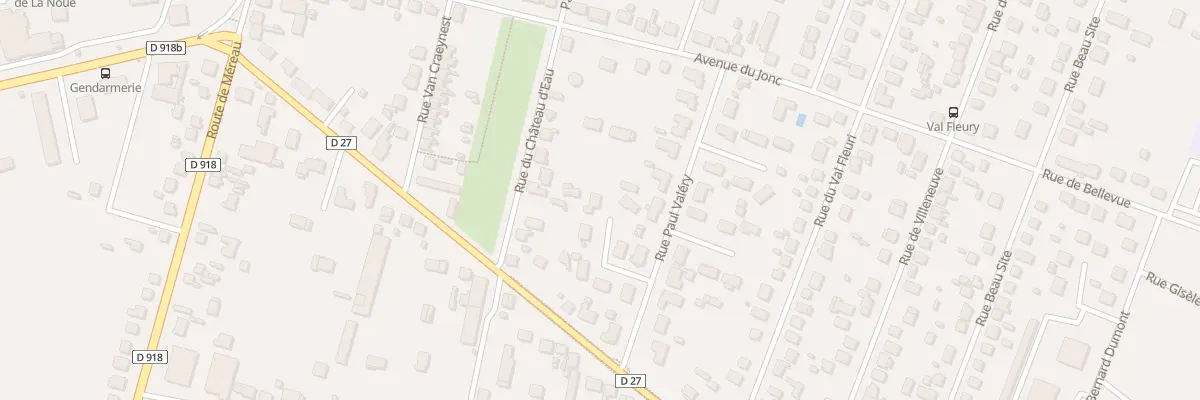 Plan du 20 Rue Paul Valery à Vierzon