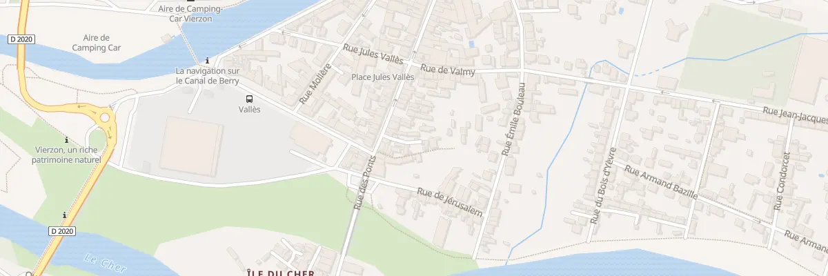 Plan du 88 Rue des Ponts à Vierzon