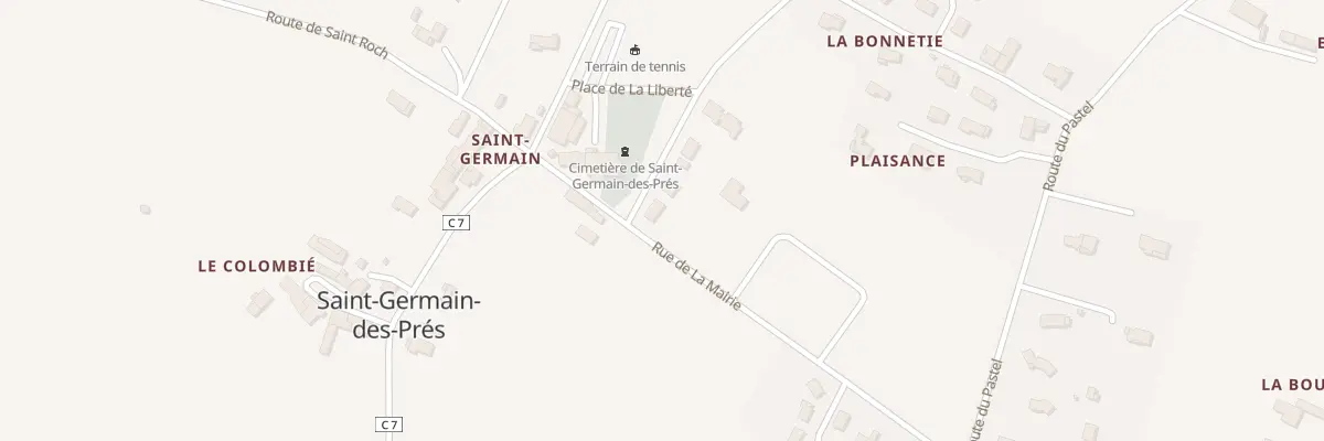 Plan du 5948 La Bonnetie à Saint-Germain-des-Prés