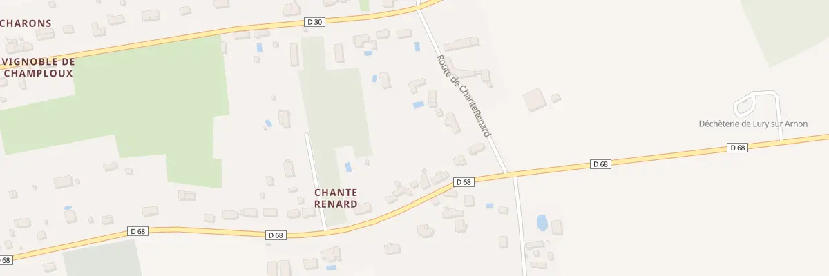 Plan du 8 Rte de Chanterenard à Lury-sur-Arnon