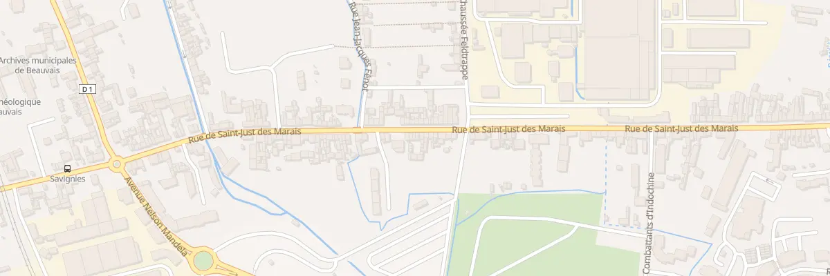 Plan du 99 Rue de Saint-Just des Marais à Beauvais