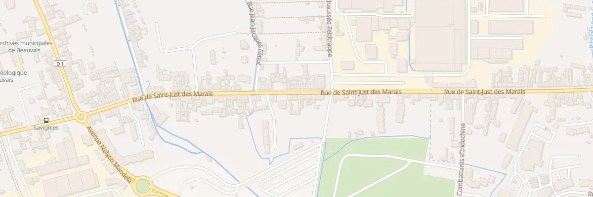 Plan du 97B Rue de Saint-Just des Marais à Beauvais