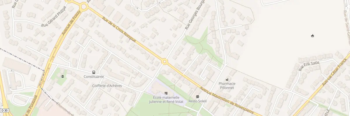 Plan du 53 Rue Georges Bourgoin à Achères