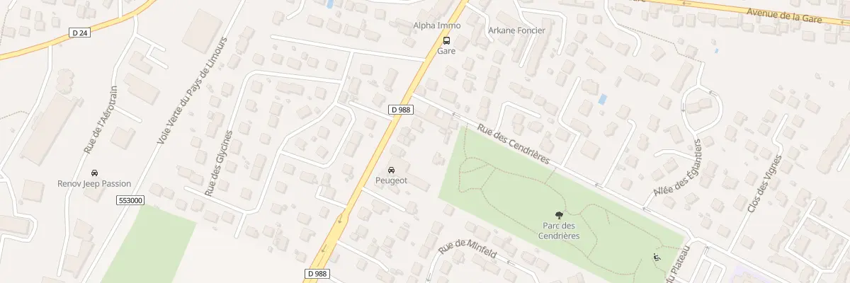 Plan du 45 Rue de Chartres à Limours