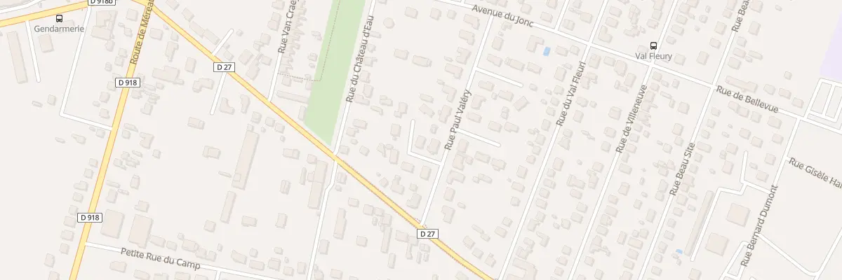 Plan du 16 Rue Paul Valery à Vierzon