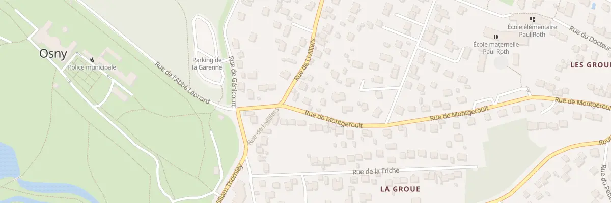 Plan du 7 Rue de Montgeroult à Osny