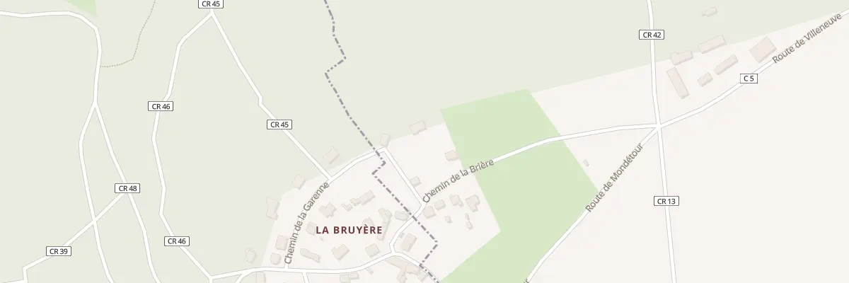 Plan du 242 Che de la Brière à Sermaise