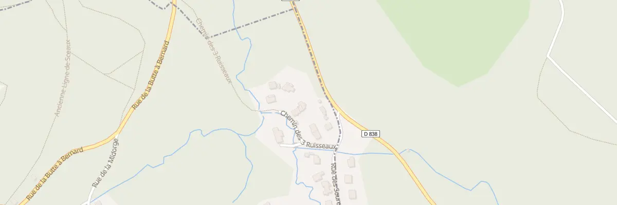 Plan du 4B Che des Trois Ruisseaux à Boullay-les-Troux