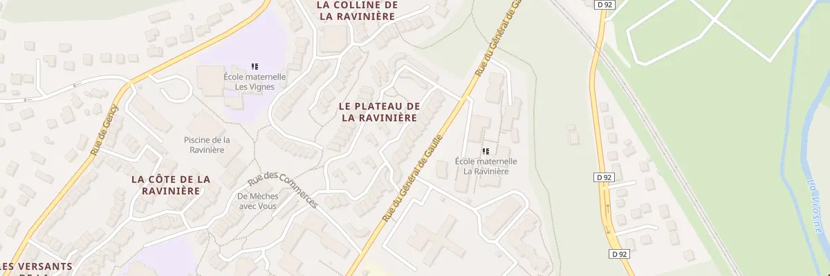 Plan du 17 La Pente de la Raviniere à Osny