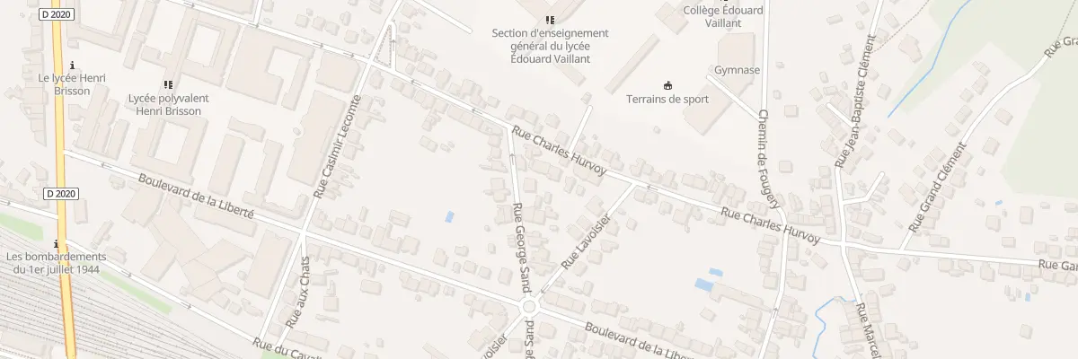 Plan du 14B Rue Charles Hurvoy à Vierzon