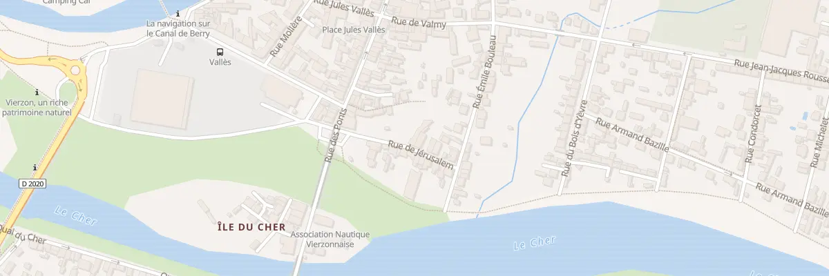 Plan du 5 Rue de Jérusalem à Vierzon