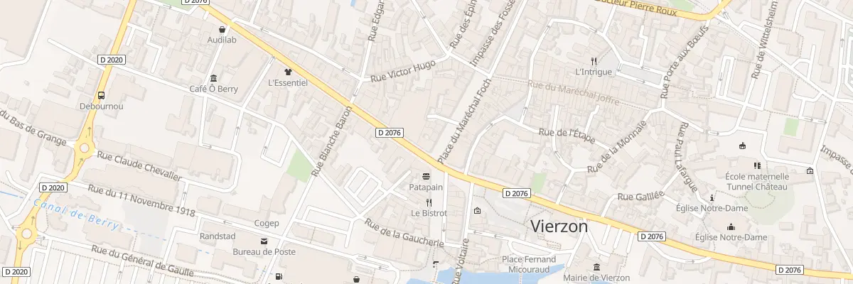Plan du 4 Av de la République à Vierzon