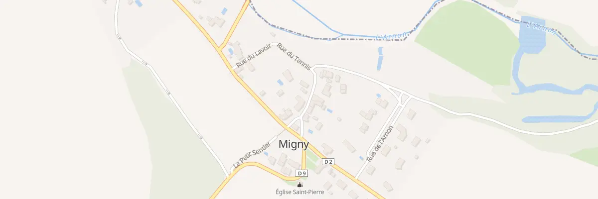 Plan du 5 Rue des Lilas à Migny