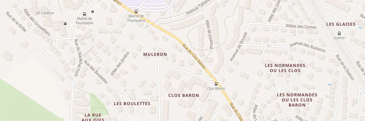 Plan du 21 Rue du Clos Baron - Fourqueux à Saint-Germain-en-Laye