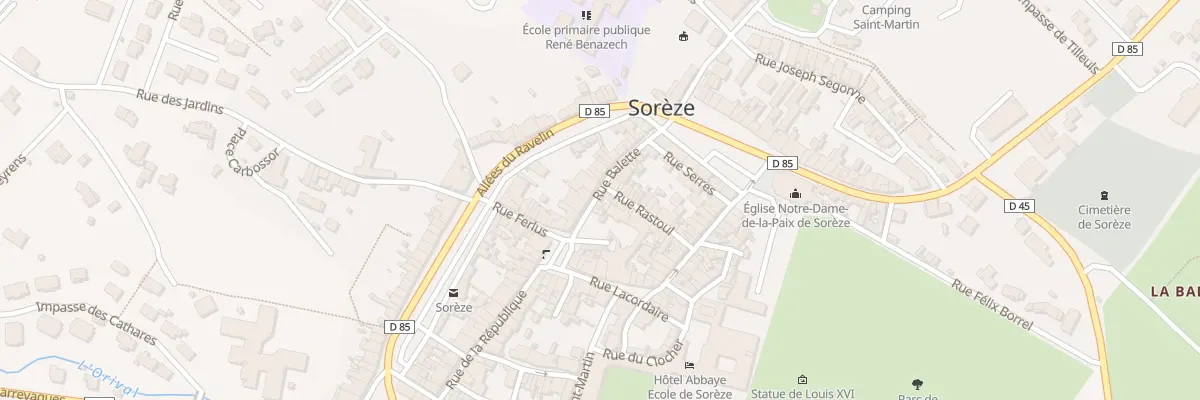 Plan du 19 Rue Balette à Sorèze