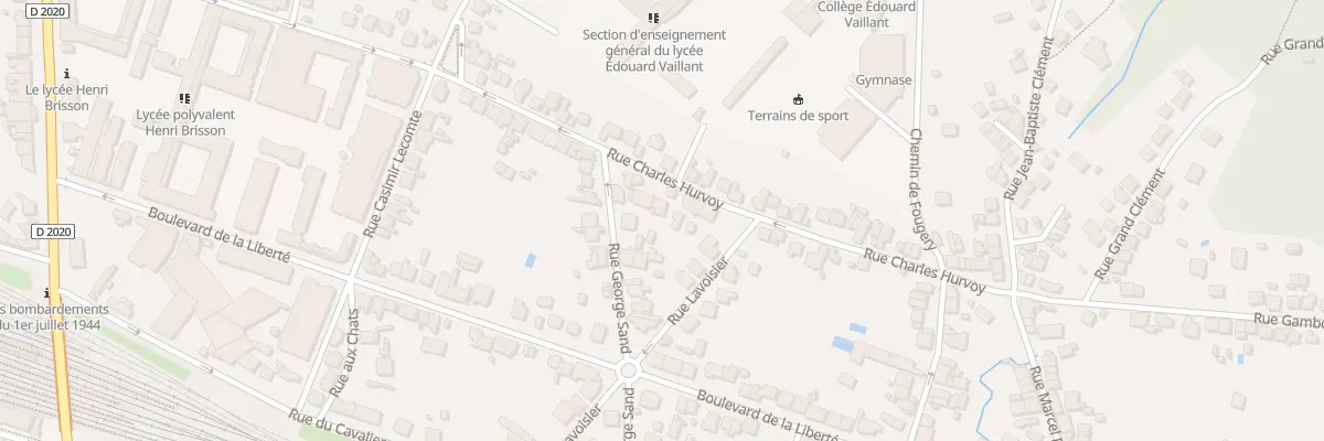 Plan du 14 Rue Charles Hurvoy à Vierzon