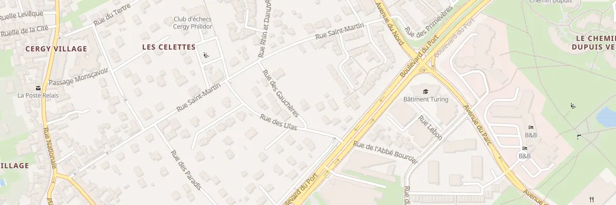 Plan du 1B Rue des Gauchères à Cergy