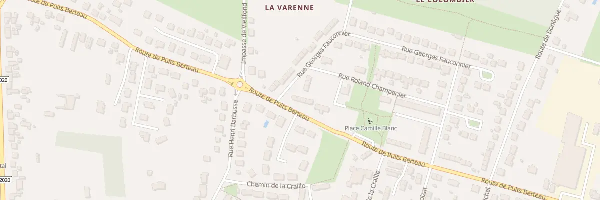 Plan du 154 Rte de Puits Berteau à Vierzon