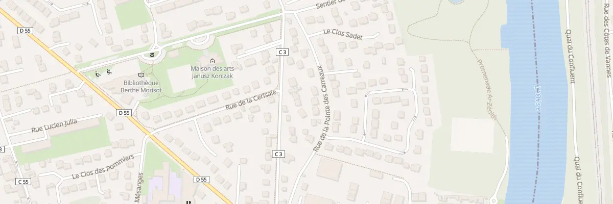 Plan du 7 Rue de la Pointe des Carreaux à Maurecourt