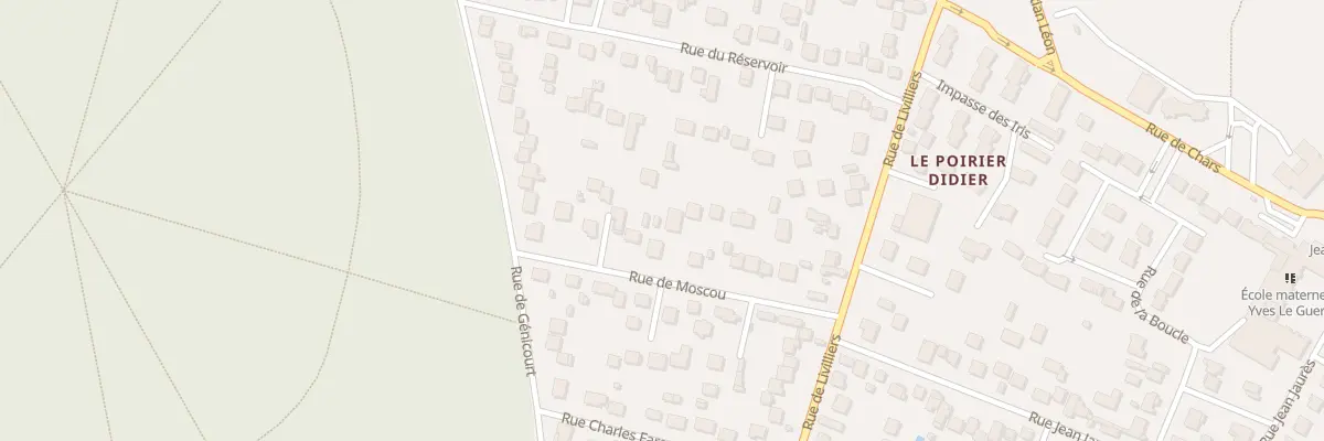 Plan du 12 Rue de Moscou à Osny