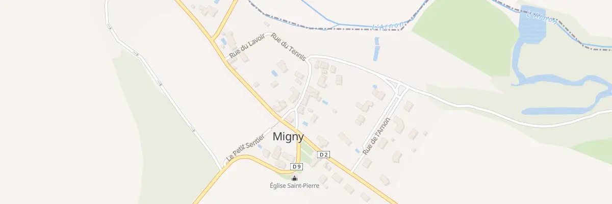Plan du 4 Rue des Lilas à Migny