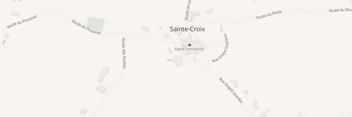 Plan du 12 Rue Angély Jourdes à Sainte-Croix