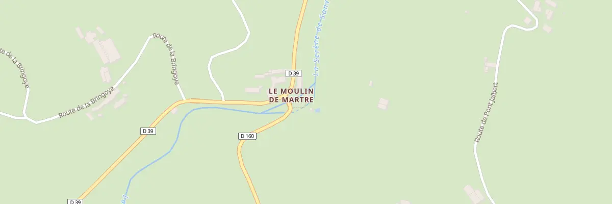 Plan du 5230 Le Moulin de Martre à La Fouillade