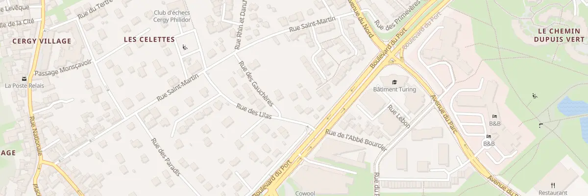 Plan du 3 Rue des Gauchères à Cergy