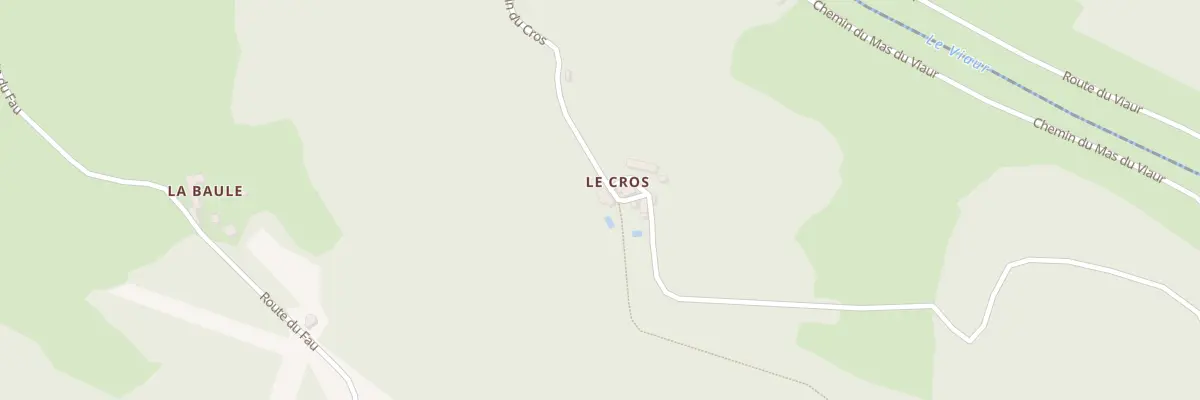 Plan du 642 Che du Cros à Montirat