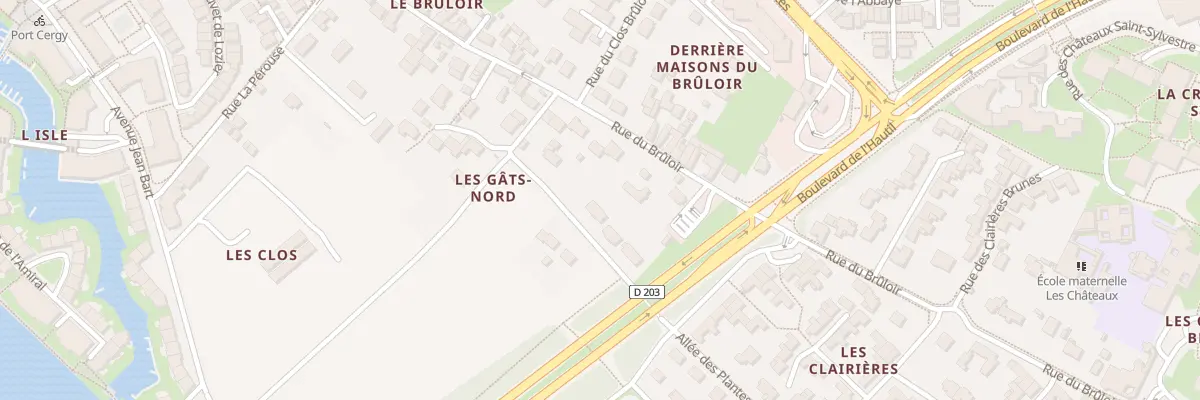 Plan du 3 All des Plantes à Cergy
