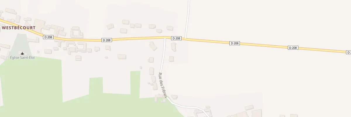 Plan du 14 Rue des Frênes à Acquin-Westbécourt