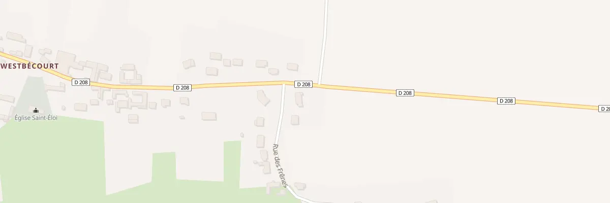 Plan du 16 Rue des Frênes à Acquin-Westbécourt