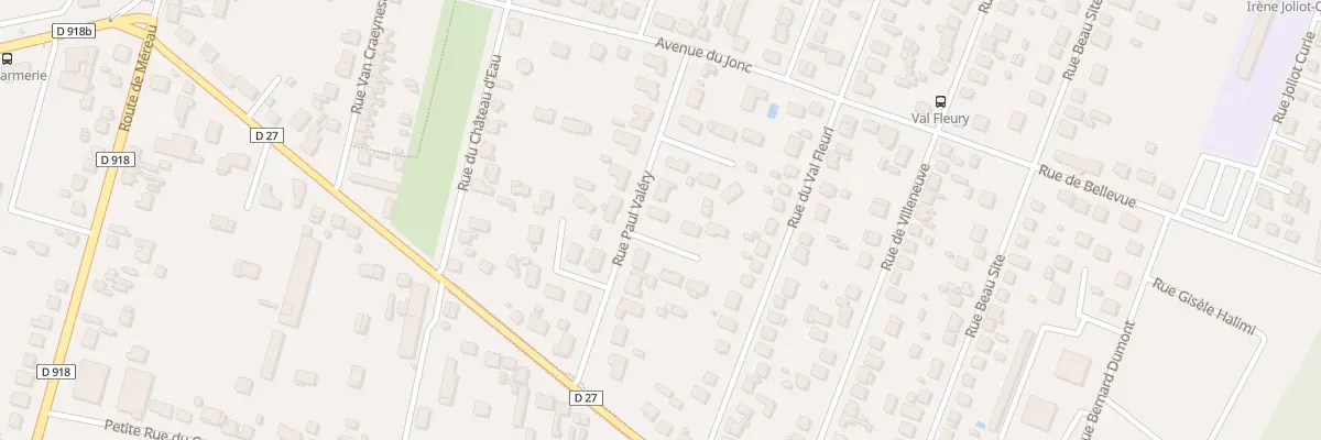 Plan du 17 Rue Paul Valery à Vierzon