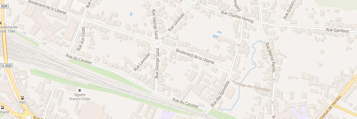 Plan du 8 Bd de la Liberté à Vierzon