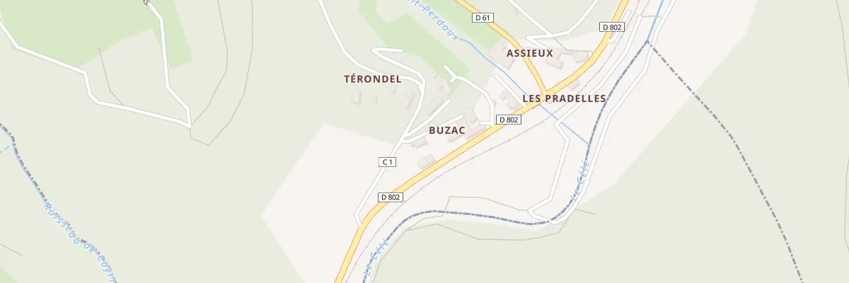 Plan du 5110A Buzac à Viazac