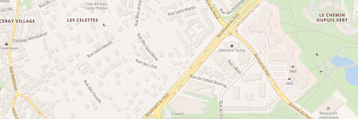 Plan du 7 Rue des Gauchères à Cergy