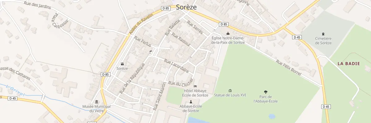 Plan du 30 Rue du Maquis à Sorèze