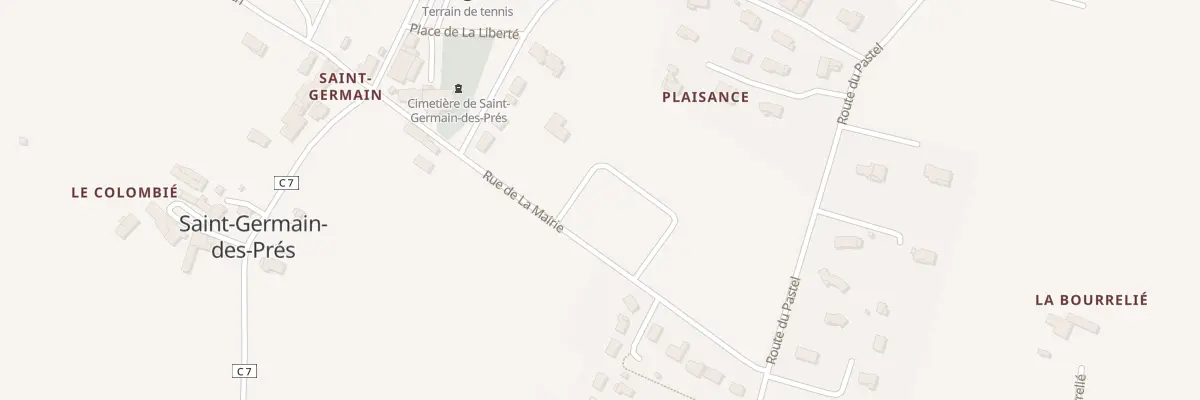 Plan du 20 Rue de la Plaine à Saint-Germain-des-Prés